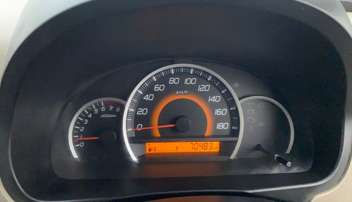 2014 Maruti Wagon R 1.0 VXI, Petrol, Manual, 70,435 km, Odometer Image