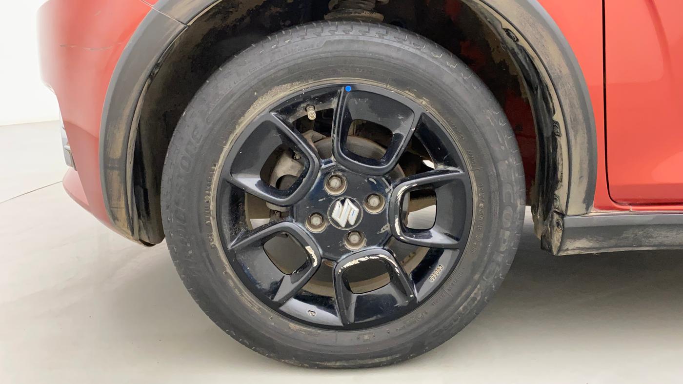 2018 Maruti IGNIS ALPHA 1.2 AMT DUAL TONE, Petrol, Automatic, 77,285 km, Left Front Wheel