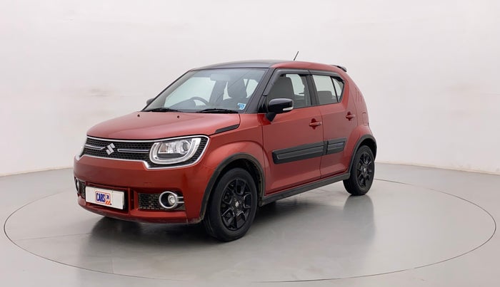 2018 Maruti IGNIS ALPHA 1.2 AMT DUAL TONE, Petrol, Automatic, 77,285 km, Left Front Diagonal