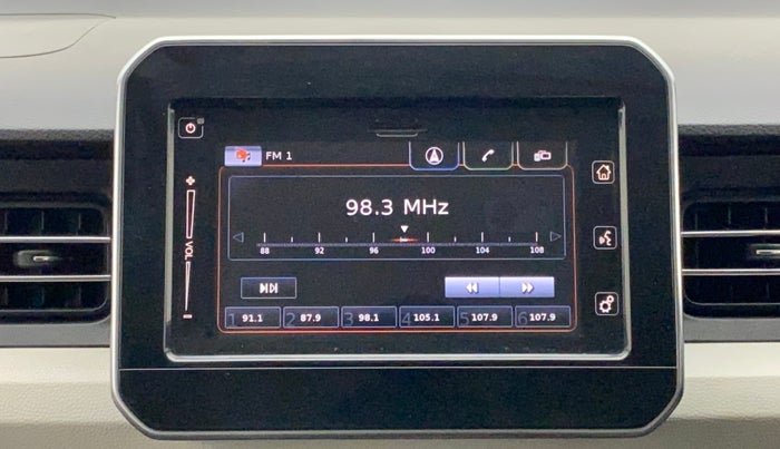 2018 Maruti IGNIS ALPHA 1.2 AMT DUAL TONE, Petrol, Automatic, 77,285 km, Infotainment System