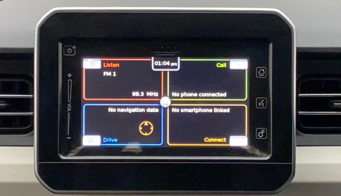 2018 Maruti IGNIS ALPHA 1.2 AMT DUAL TONE, Petrol, Automatic, 77,285 km, Infotainment system - GPS Card not working/missing