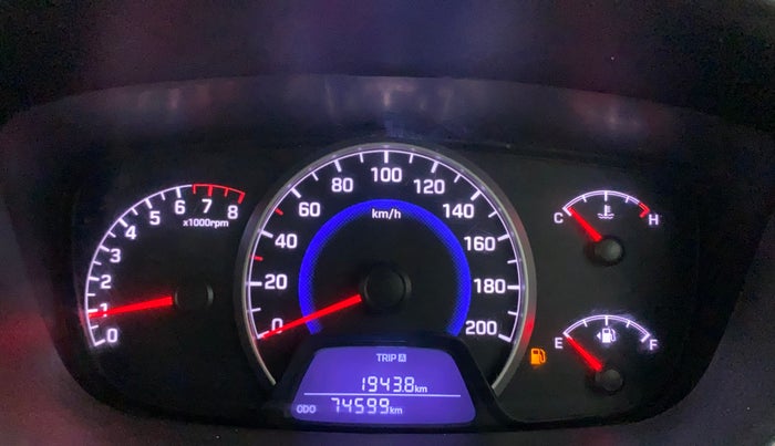 2016 Hyundai Grand i10 ASTA 1.2 KAPPA VTVT, Petrol, Manual, 74,476 km, Odometer Image