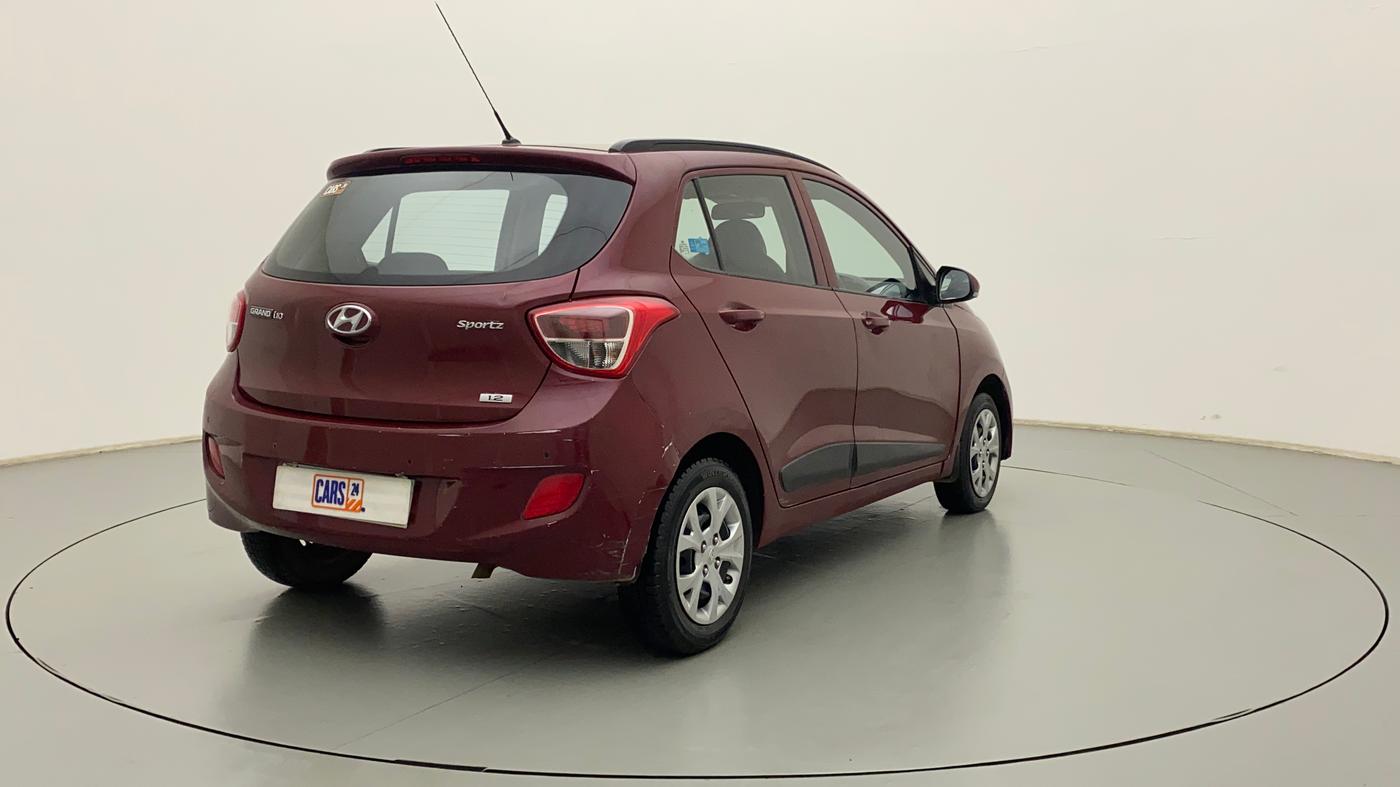 2016 Hyundai Grand i10 SPORTZ 1.2 KAPPA VTVT, Petrol, Manual, 41,111 km, Right Back Diagonal