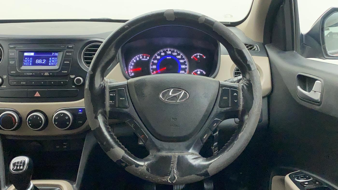 2016 Hyundai Grand i10 SPORTZ 1.2 KAPPA VTVT, Petrol, Manual, 41,111 km, Steering Wheel Close Up