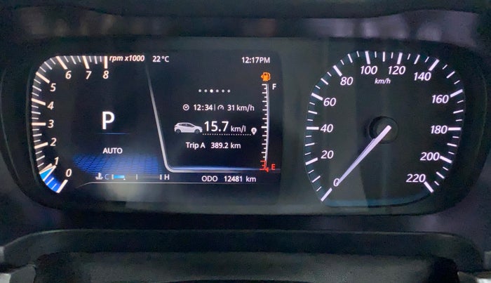 2022 Tata ALTROZ XZA PLUS, Petrol, Automatic, 12,481 km, Odometer Image