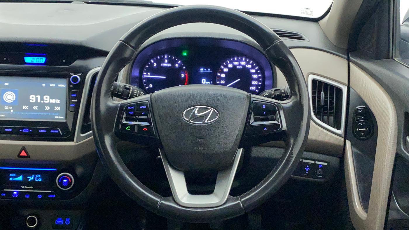 2015 Hyundai Creta SX (O) 1.6 DIESEL, Diesel, Manual, 96,293 km, Steering Wheel Close Up