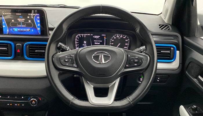 2021 Tata PUNCH CREATIVE  AMT, Petrol, Automatic, 12,600 km, Steering Wheel Close Up