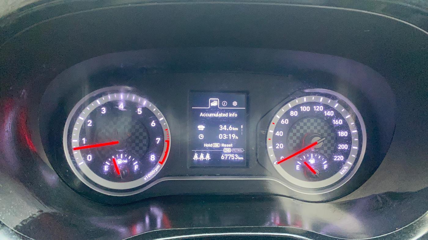 2023 Hyundai GRAND I10 NIOS SPORTZ 1.2 KAPPA VTVT CNG, CNG, Manual, 67,838 km, Odometer Image
