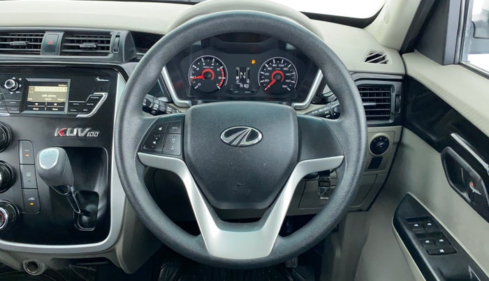 2016 Mahindra Kuv100 K6+ 6 STR, Petrol, Manual, 19,235 km, Steering Wheel Close Up