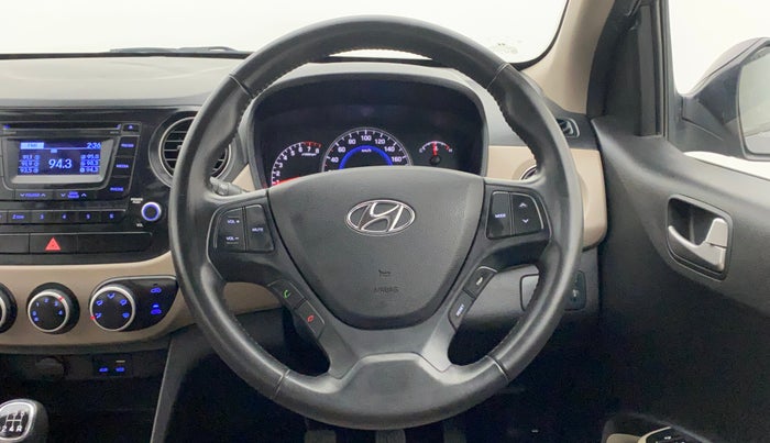 2015 Hyundai Grand i10 ASTA (O) 1.2 KAPPA VTVT, Petrol, Manual, 26,517 km, Steering Wheel Close Up
