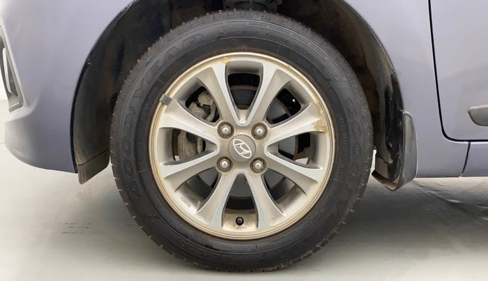 2015 Hyundai Grand i10 ASTA (O) 1.2 KAPPA VTVT, Petrol, Manual, 26,517 km, Left Front Wheel