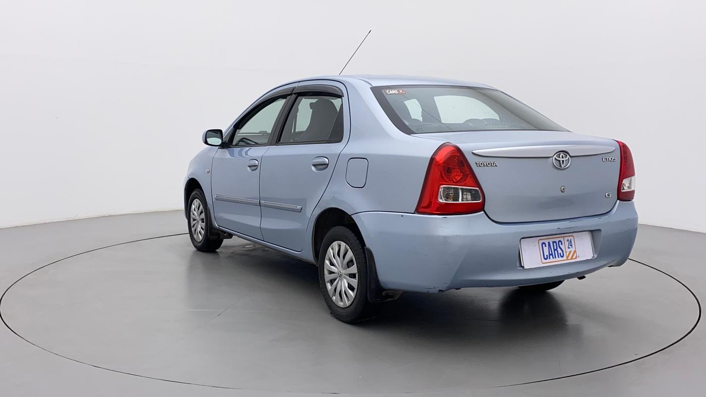 2011 Toyota Etios G, Petrol, Manual, 93,524 km, Left Back Diagonal