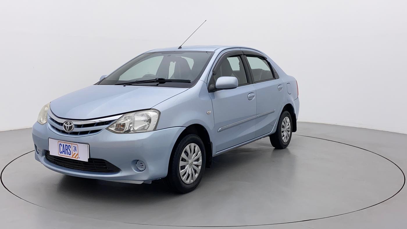 2011 Toyota Etios G, Petrol, Manual, 93,524 km, Left Front Diagonal