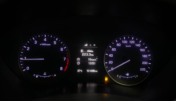 2015 Hyundai Elite i20 ASTA 1.2, Petrol, Manual, 1,01,276 km, Odometer Image