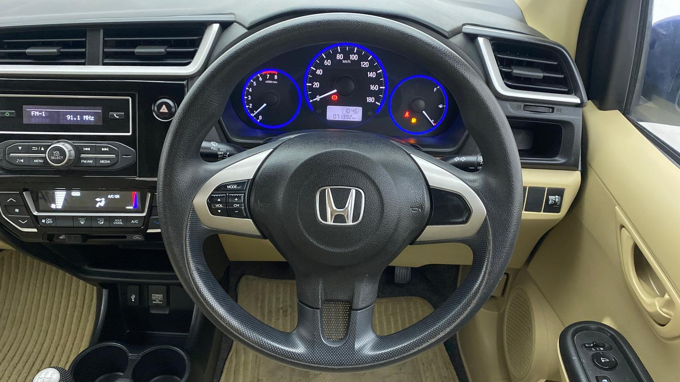 2016 Honda Amaze 1.2L I-VTEC S, Petrol, Manual, 71,564 km, Steering Wheel Close Up