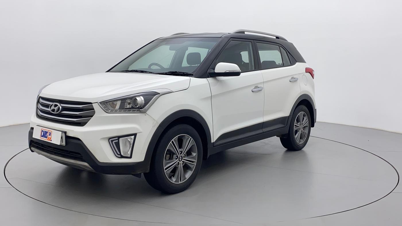 2017 Hyundai Creta SX PLUS 1.6 PETROL DUAL TONE, Petrol, Manual, 56,111 km, Left Front Diagonal