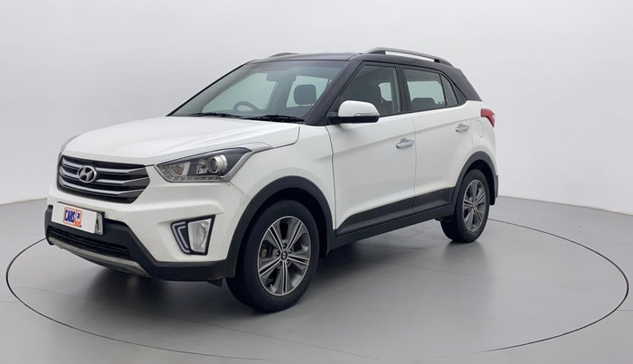 2017 Hyundai Creta SX PLUS 1.6 PETROL DUAL TONE, Petrol, Manual, 56,111 km, Left Front Diagonal