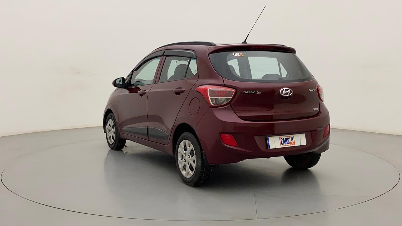 2016 Hyundai Grand i10 SPORTZ 1.2 KAPPA VTVT, Petrol, Manual, 82,571 km, Left Back Diagonal