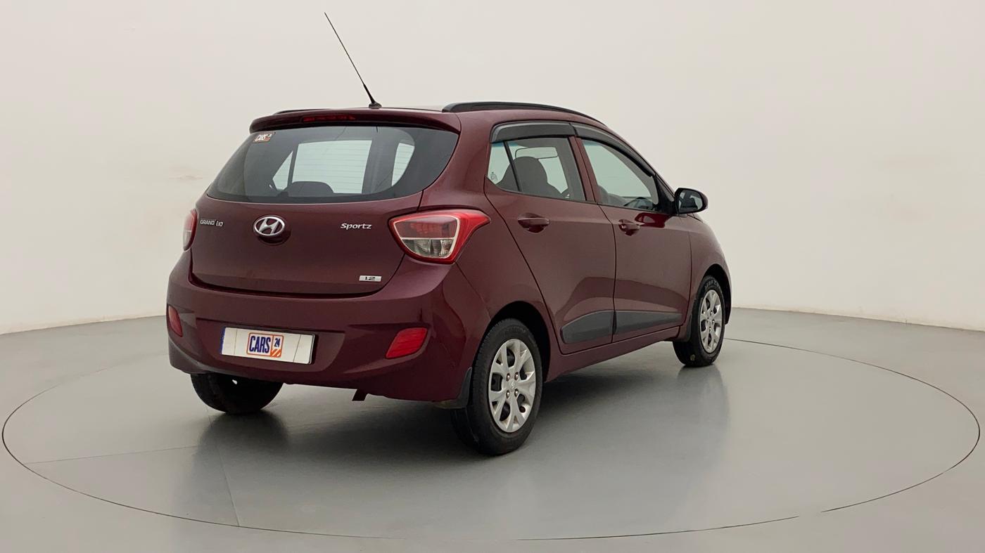 2016 Hyundai Grand i10 SPORTZ 1.2 KAPPA VTVT, Petrol, Manual, 82,571 km, Right Back Diagonal