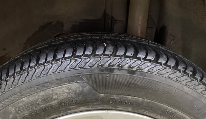 2017 Ford Figo Aspire TITANIUM 1.2 PETROL, Petrol, Manual, 56,731 km, Left Rear Tyre Tread
