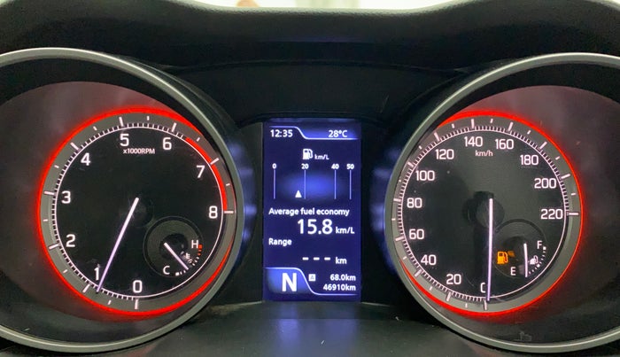 2021 Maruti Swift ZXI PLUS AMT, Petrol, Automatic, 46,843 km, Odometer Image