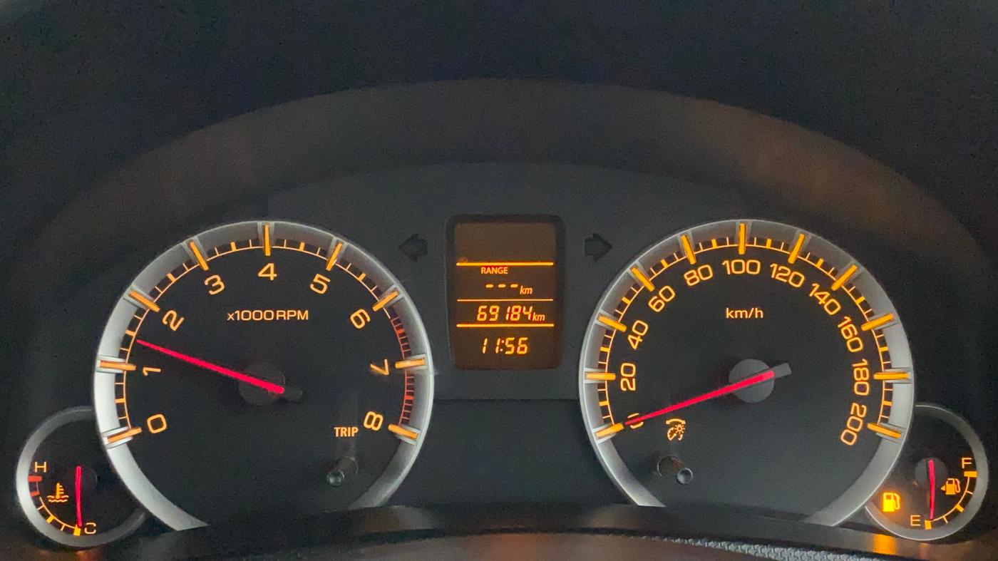 2013 Maruti Swift Dzire VXI, Petrol, Manual, 69,183 km, Odometer Image