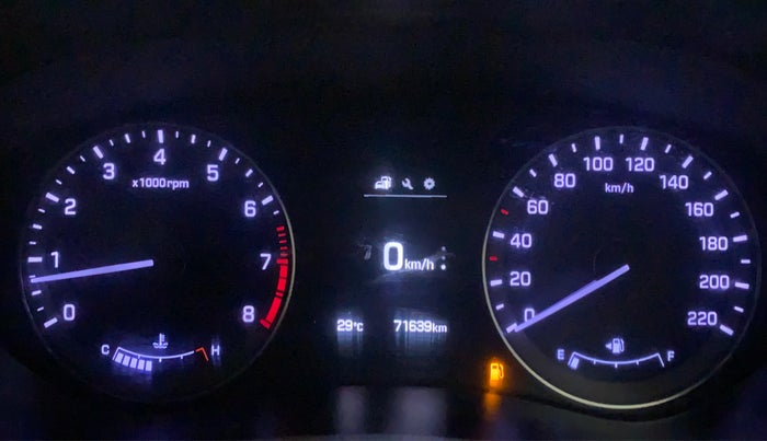2017 Hyundai Elite i20 ASTA 1.2 (O), Petrol, Manual, 71,699 km, Odometer Image