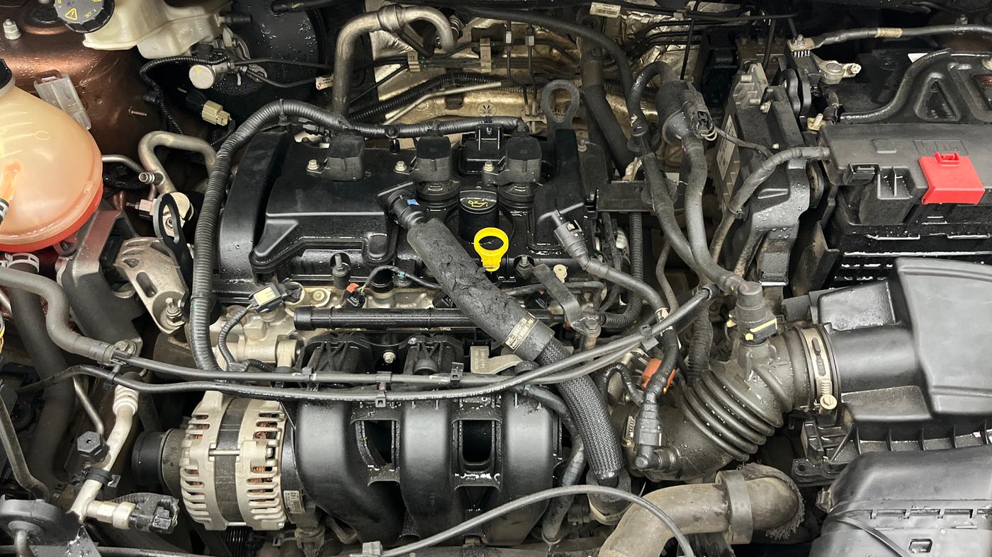 2019 Ford Ecosport TITANIUM + 1.5L PETROL AT, Petrol, Automatic, 51,195 km, Engine View