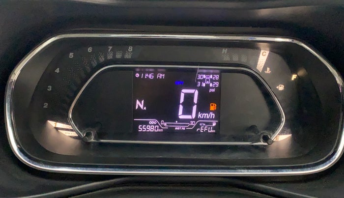 2020 Tata NEXON XZA PLUS (O) PETROL DUAL TONE, Petrol, Automatic, 55,936 km, Odometer Image