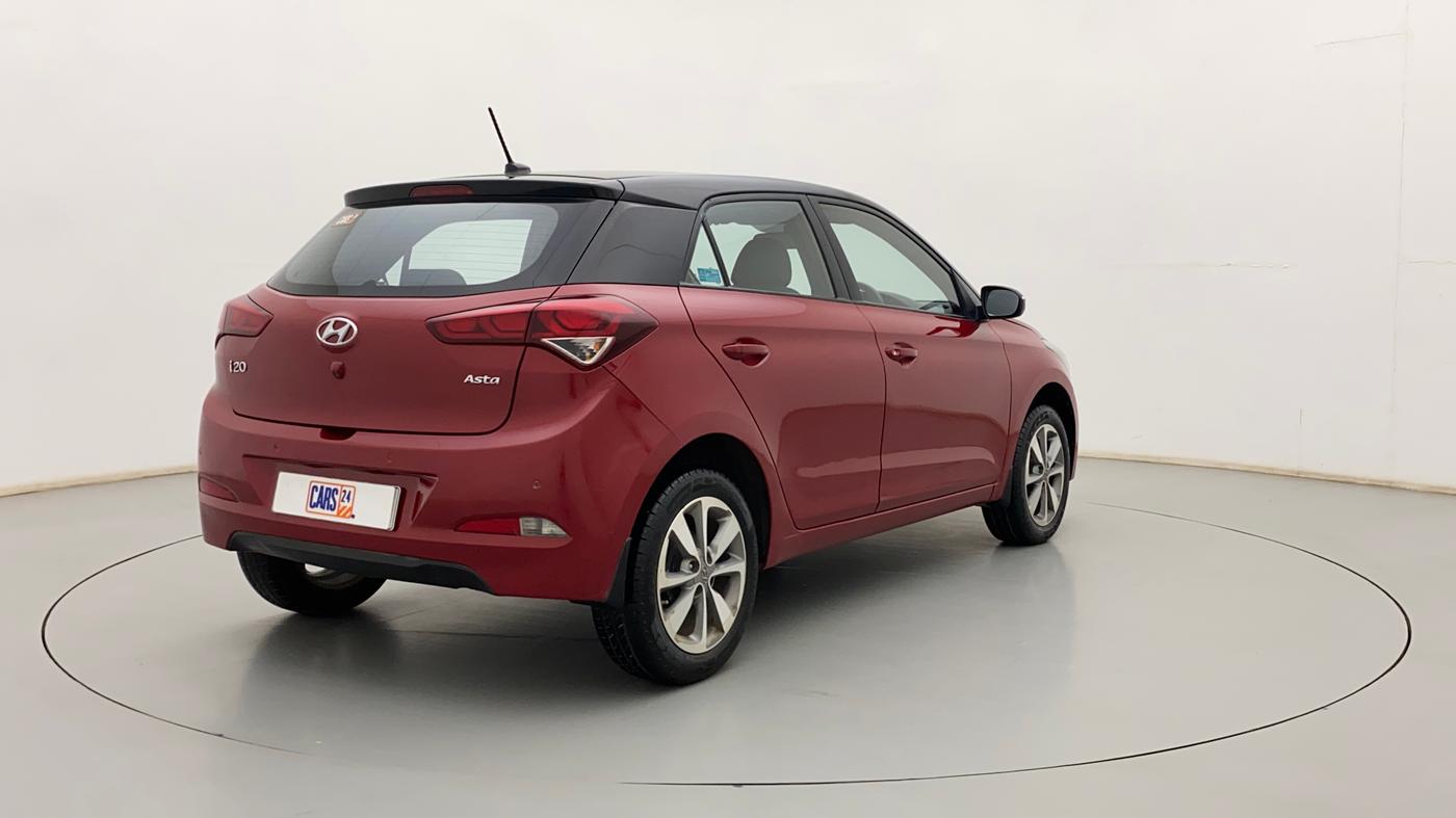 2017 Hyundai Elite i20 ASTA 1.2 DUAL TONE, Petrol, Manual, 54,739 km, Right Back Diagonal