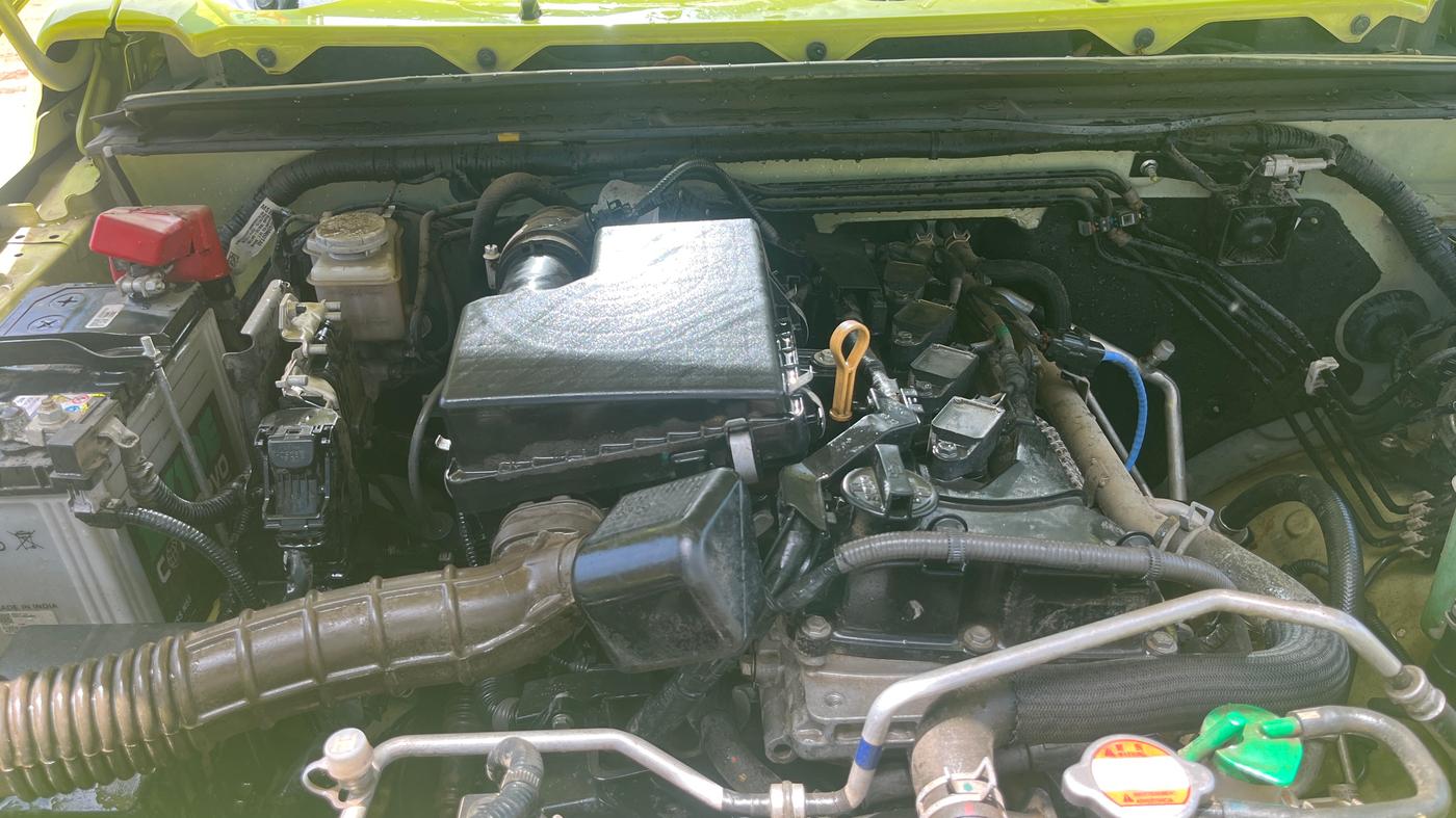 2023 Maruti JIMNY ALPHA ALL GRIP PRO AT, Petrol, Automatic, 17,814 km, Engine View