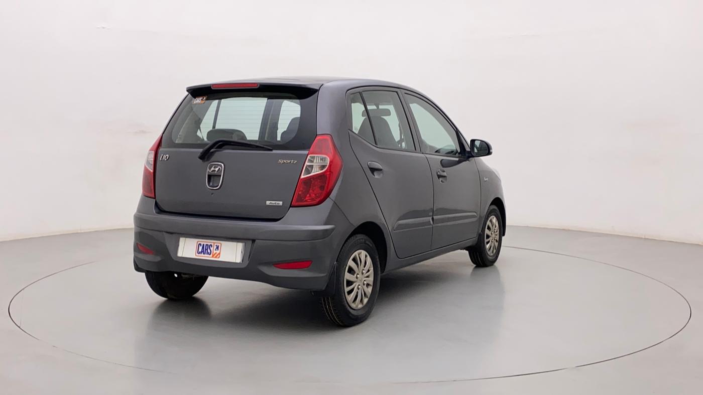 2013 Hyundai i10 SPORTZ 1.2 AT, Petrol, Automatic, 78,126 km, Right Back Diagonal