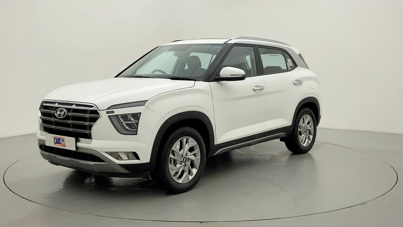 2021 Hyundai Creta SX PETROL MT, Petrol, Manual, 7,550 km, Left Front Diagonal
