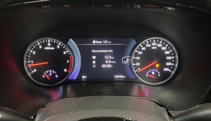 2019 KIA SELTOS GTX PLUS 1.4 PETROL, Petrol, Manual, 1,04,726 km, Odometer Image