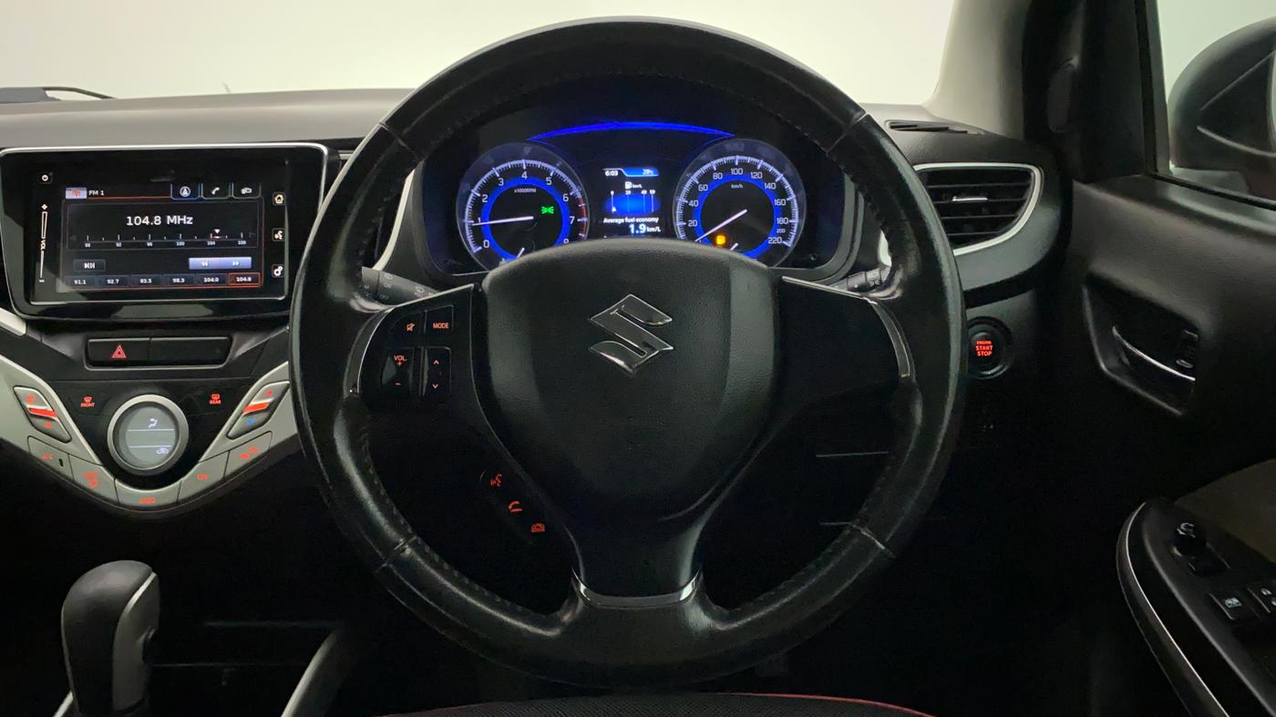 2017 Maruti Baleno ALPHA CVT PETROL 1.2, Petrol, Automatic, 34,041 km, Steering Wheel Close Up