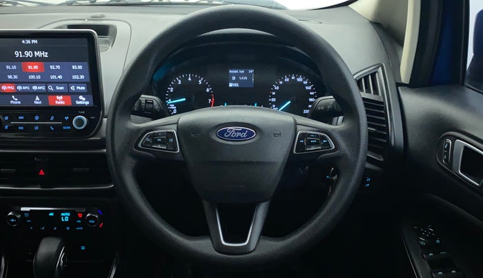 2018 Ford Ecosport TREND + 1.5L PETROL AT, Petrol, Automatic, 93,427 km, Steering Wheel Close Up