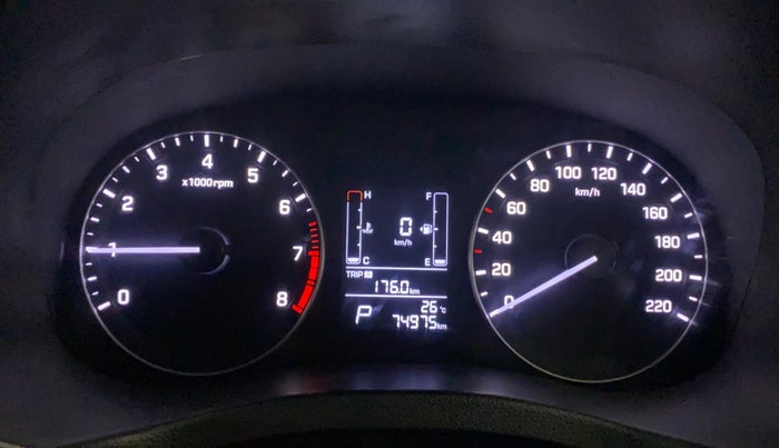 2018 Hyundai Creta SX AT 1.6 PETROL, Petrol, Automatic, 74,975 km, Odometer Image