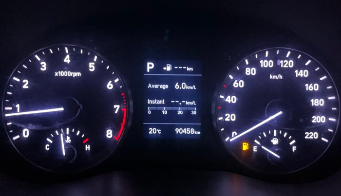 2018 Hyundai Verna 1.6 VTVT SX (O) AT, Petrol, Automatic, 90,449 km, Odometer Image