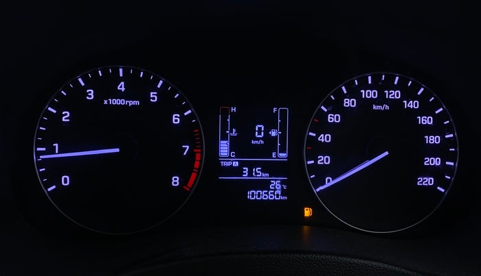 2017 Hyundai Creta E PLUS 1.6 PETROL, Petrol, Manual, 1,00,629 km, Odometer Image