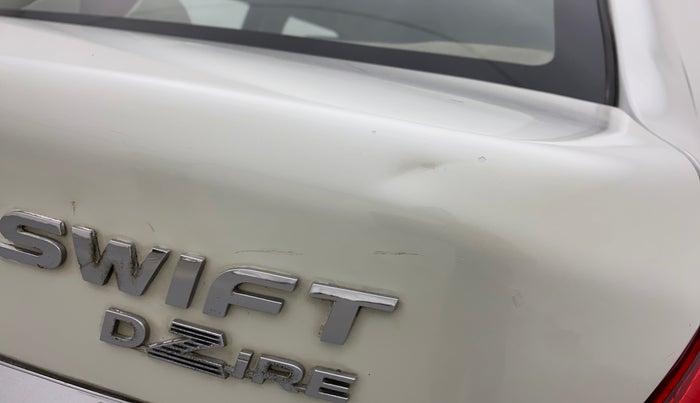 2012 Maruti Swift Dzire VDI, Diesel, Manual, 72,940 km, Dicky (Boot door) - Minor scratches