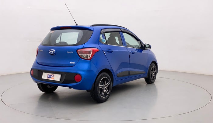 2018 Hyundai Grand i10 SPORTZ (O) 1.2 KAPPA VTVT, Petrol, Manual, 1,03,142 km, Right Back Diagonal