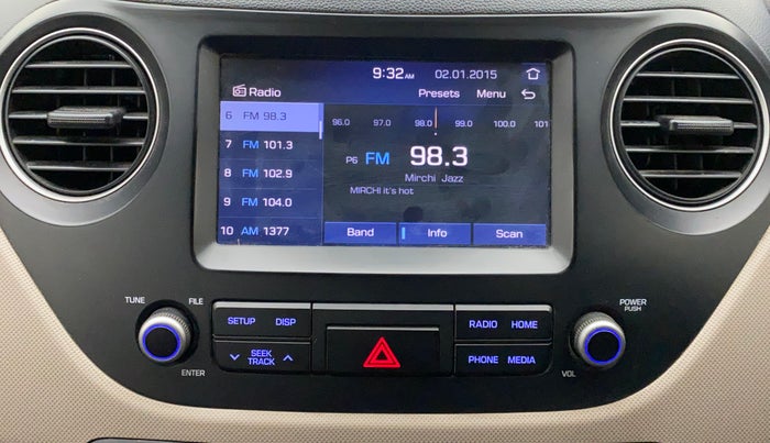 2018 Hyundai Grand i10 SPORTZ (O) 1.2 KAPPA VTVT, Petrol, Manual, 1,03,142 km, Infotainment System