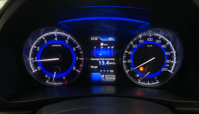 2018 Maruti Baleno ALPHA PETROL 1.2, Petrol, Manual, 72,147 km, Odometer Image