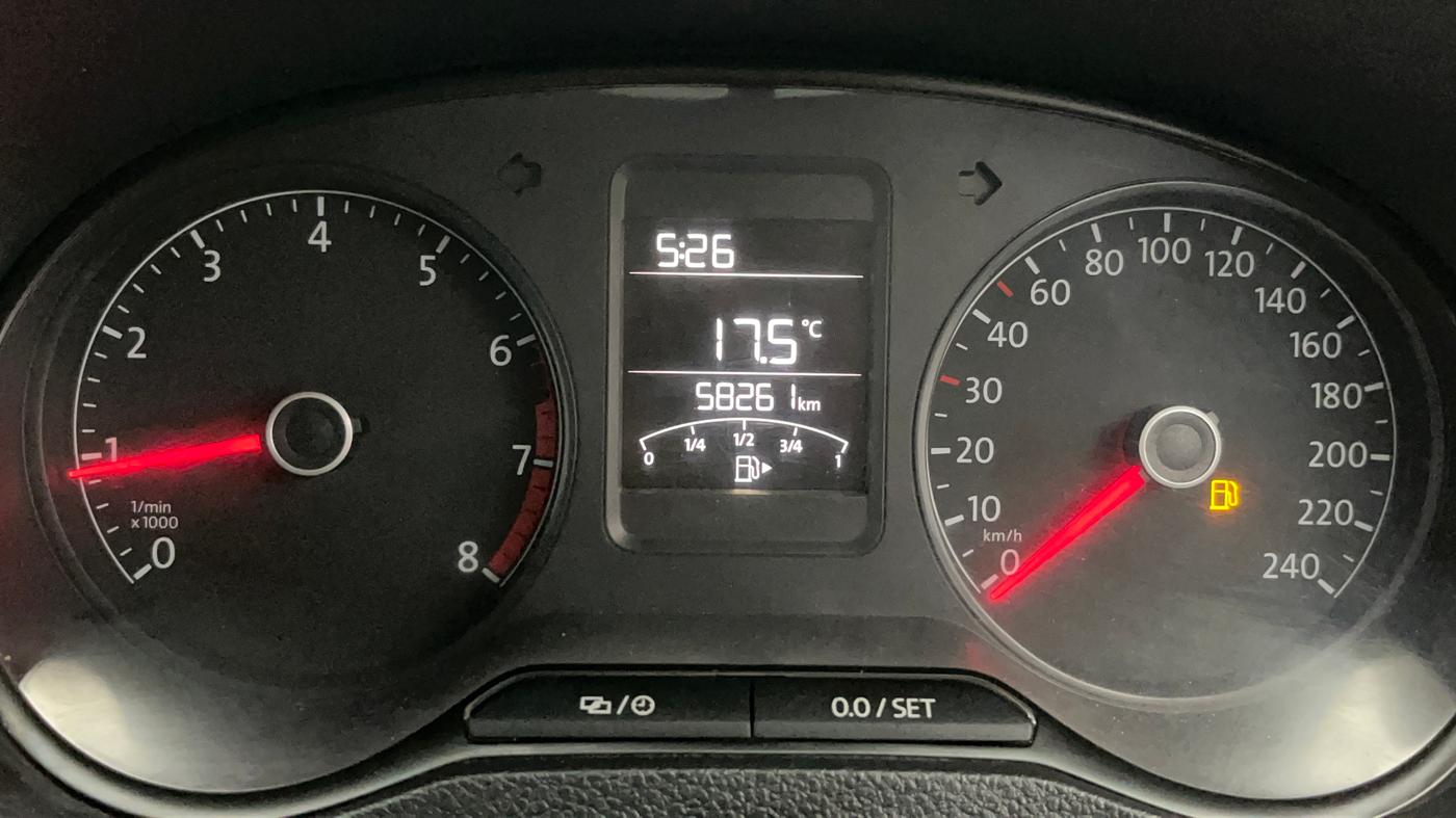 2021 Volkswagen Polo TRENDLINE 1.0L, Petrol, Manual, 58,445 km, Odometer Image