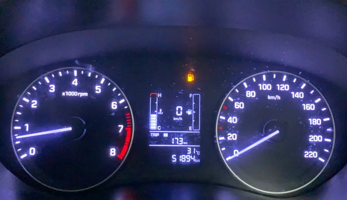 2017 Hyundai Elite i20 SPORTZ 1.2, Petrol, Manual, 51,893 km, Odometer Image