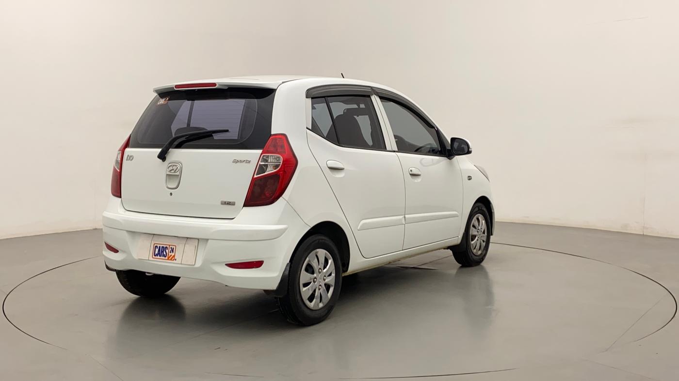 2013 Hyundai i10 SPORTZ 1.2, Petrol, Manual, 74,726 km, Right Back Diagonal