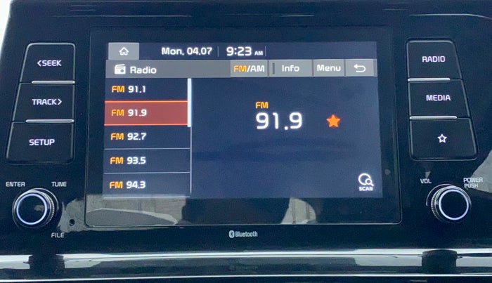 2020 KIA SELTOS HTK PLUS 1.5 PETROL, Petrol, Manual, 49,552 km, Infotainment System