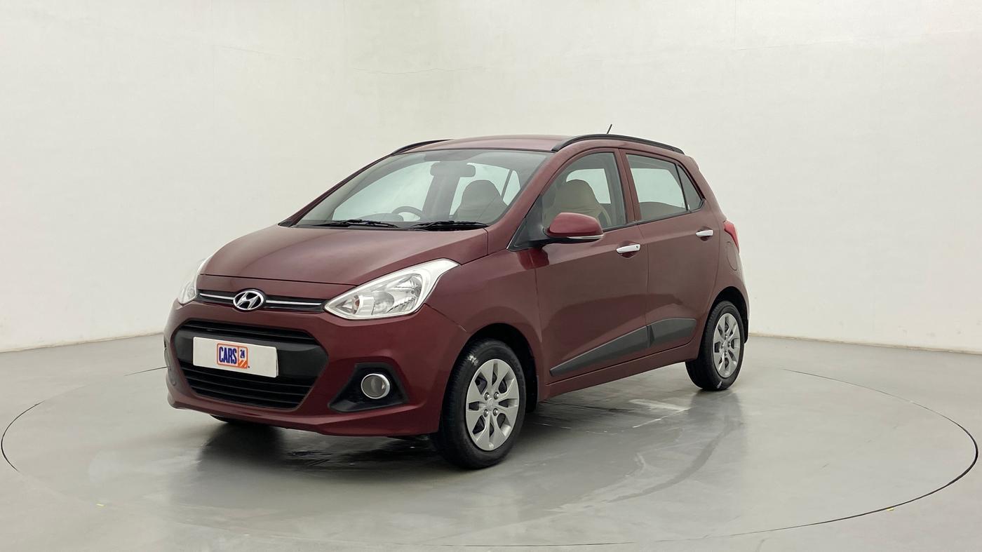 2014 Hyundai Grand i10 SPORTZ 1.2 KAPPA VTVT, Petrol, Manual, 72,379 km, Left Front Diagonal