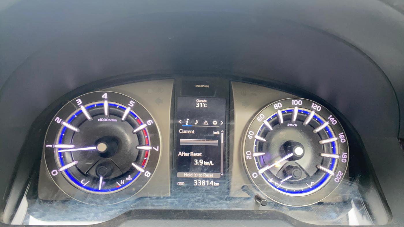 2022 Toyota Innova Crysta 2.7 VX 7 STR, Petrol, Manual, 33,799 km, Odometer Image