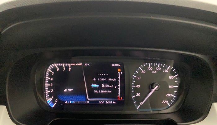 2021 Tata PUNCH CREATIVE IRA 1.2 RTN DUAL TONE, Petrol, Manual, 34,296 km, Odometer Image